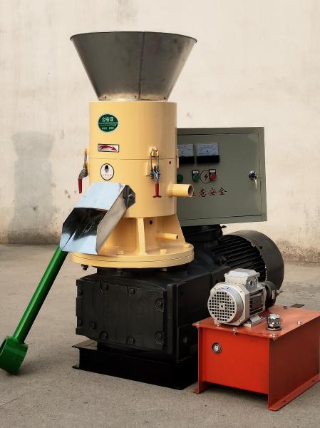 SKJ450 45KW Sawdust Biomass Wood Pellet Mill Flat Die Type