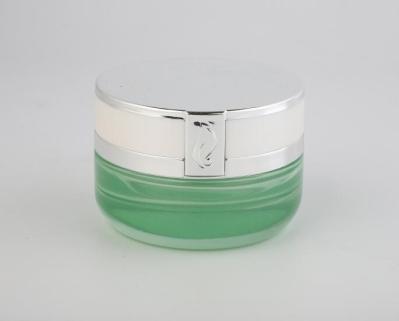 Cosmético de vidro dos frascos do creme dos recipientes cosméticos luxuosos seguros que empacota o projeto personalizado