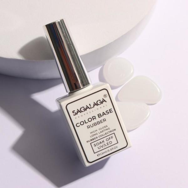 Gel UV de couleur adhésive solide de caoutchouc de base 85G Trempage gel élastique de base de manteau manucure des ongles 15 ml bouteille pour professionnel
