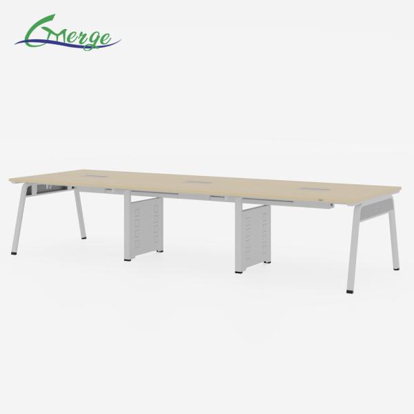 Conference Desk Office Conference Table with Capacity Options in Rectangular Design