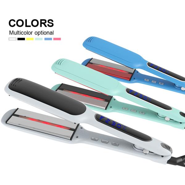 Ультракрасный плоский раскручиватель волос утюга