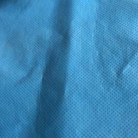 Rollo disponible estático anti de la tela del SMS del color azul del 100% para hacer el vestido médico