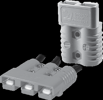 Heavy Duty Anderson Power 134G2 Connector with Genderless Design and Stainless Steel Contact Springs