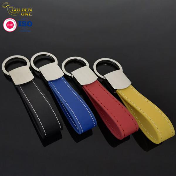Genuine Leather Bronze Key Chain Customized Personalised Keychain Automotive Key Tag