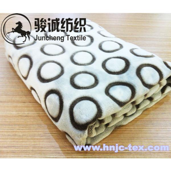 100% polyester 1.5m width printing short plush soft blanket fabric for hometextile