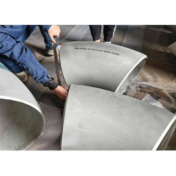 Codo de acero inoxidable de la pulgada ASME B16.9 304 de WP304 SCH 0,375