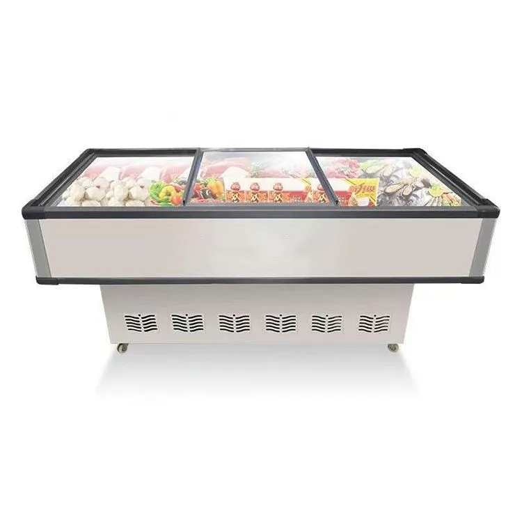 Supermarket Wholesale Commercial Combination Island Freezer Chest Refrigeration Equipment Freezers