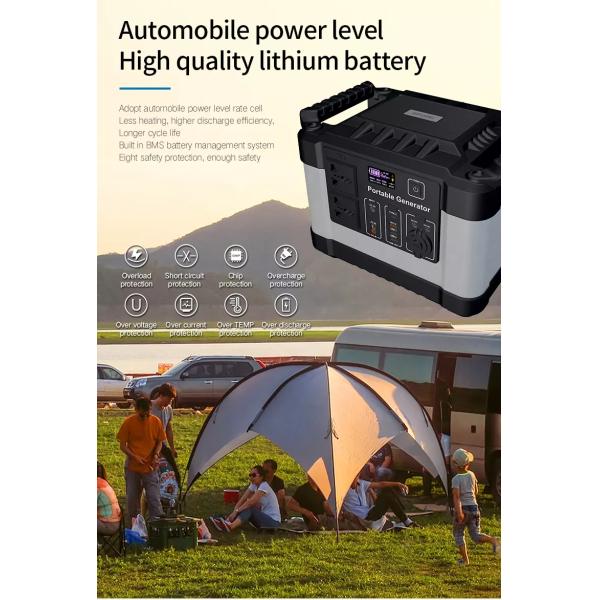 200-240V 1000W Solar Generator Battery Charger 300000mAh Outdoor Energy 1100wh