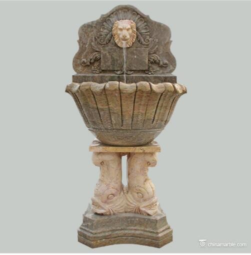 Western Style Fish Carved Wall Water Fountain Outdoor