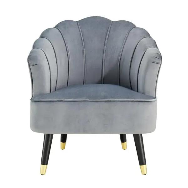 Hotel Furniture Nordic Style Green Fabric Luxury Chair For Living Room