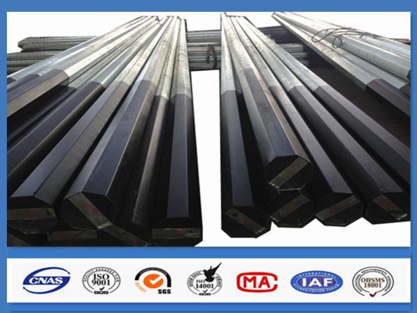 25FT Q355 Steel Material Galvanized Electric Power Steel poles