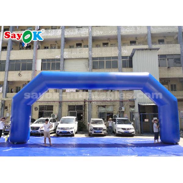 Свод метра PVC 9,14 x 3,65 раздувного портала голубой раздувной для рекламы собы