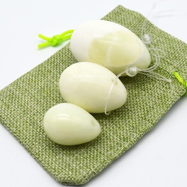 2017 Best Seller Technique-Polished Xiuyan Jade Yoni Eggs for Kegel Weight Training