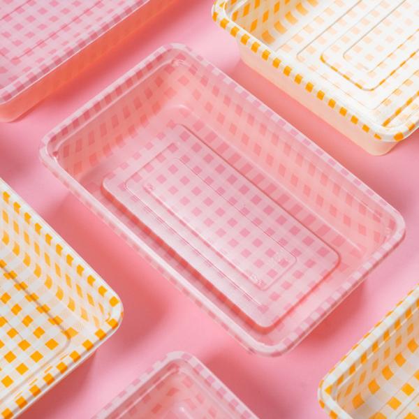 Takeaway Disposable Food Storage Plastic Boxes With Lid For Lunch Meal