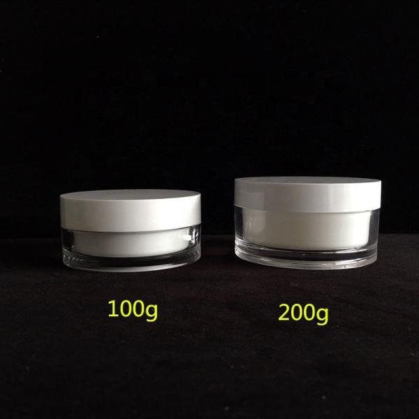 Опарник/бутылка акрилового двойного ухода за лицом глаза опарника сливк стороны стены 100g белого пластиковый