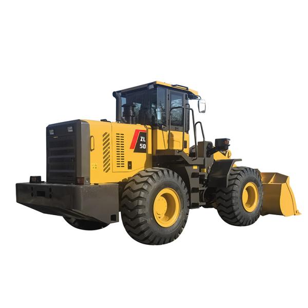 Chargeuse sur pneus puissante avec une hauteur de déversement maximale de 3500 mm, type de transmission Powershift et une hauteur de levage maximale de 3000 mm