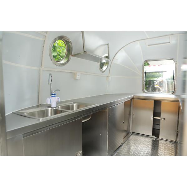 Fully Equipped Kitchen Chinese Food Mobile Cart Customized for Vending Snack Function