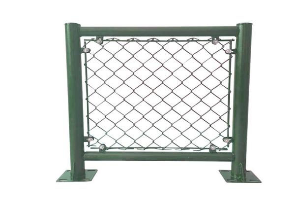 Fence à chaud galvanisée à chaîne verte 1,5 m hauteur 2,0 m