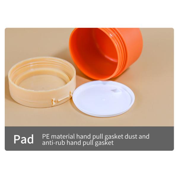 100G Flip Round Top Cap Botella de plástico Top Capa Vidrio de crema Vidrio cosmético Impresión de logotipo personalizado