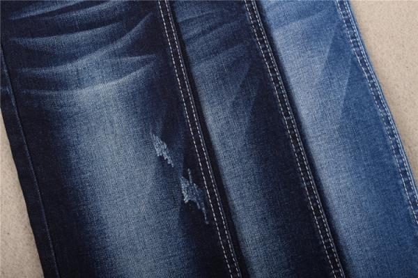 10oz Cotton Spandex Denim Fabric 70% Ctn 26% Poly 10% Rayon 2% Spx