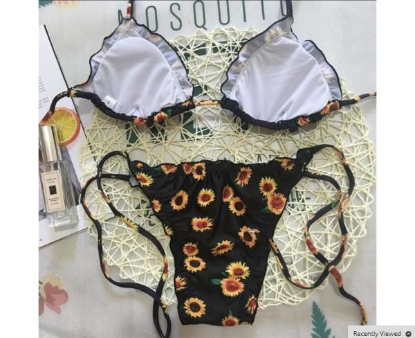 Ciktidin Floral print 2018 swimwear women swimsuit beach bathing suit