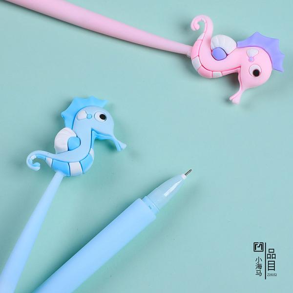 Cute dibujos animados Blue Gel Tinta Plumas dibujos animados Animal de escritura Plumas 0.5 mm estilos variados Plumas Papelería para la escuela Oficina Casa Estudiante Niños Regalo de cumpleaños