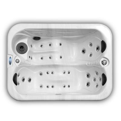 Banheiras de hidromassagem acrílicas para 2 pessoas Banheira de hidromassagem para jardim com luzes LED