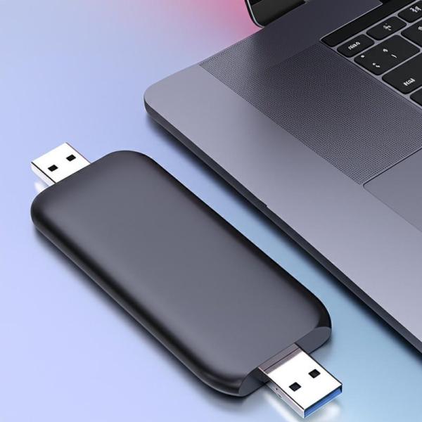 Transparent NVMe M.2 SSD Enclosure 10Gbps for 2230-2280 SSDs