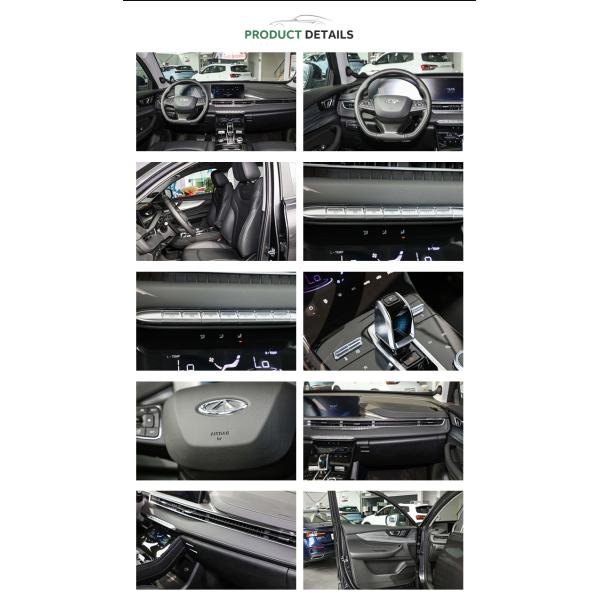 Curb Weight 1740kg 2022 Chery Tiggo 8 Plus Hybrid Car Left Hand Drive 180 Km/h Top Speed