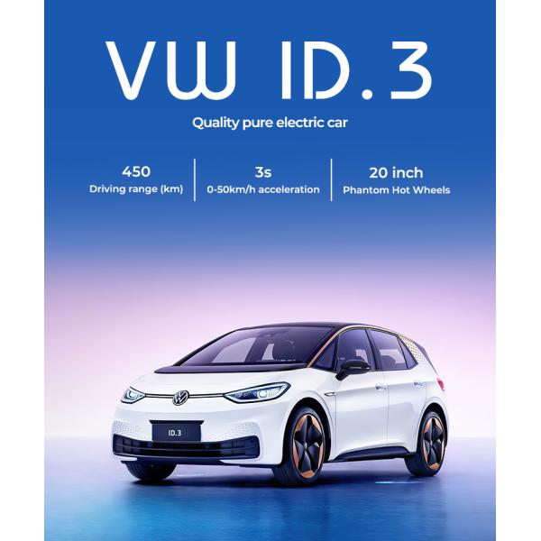150km/H Volkswagen ID3 EV VW Electric Car Long Range 450km