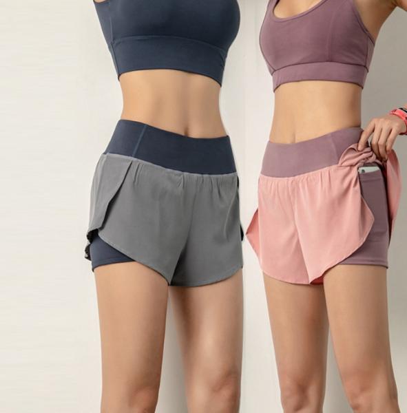 Workout Yoga Fitness Women Sports Gym Booty Shorts With Inside Pocket