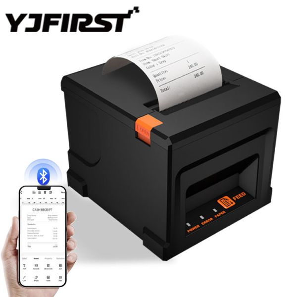 YJ-8360 Kitchen Thermal Printer 80mm USB & LAN Interface 203dpi High-Speed Receipt Printer