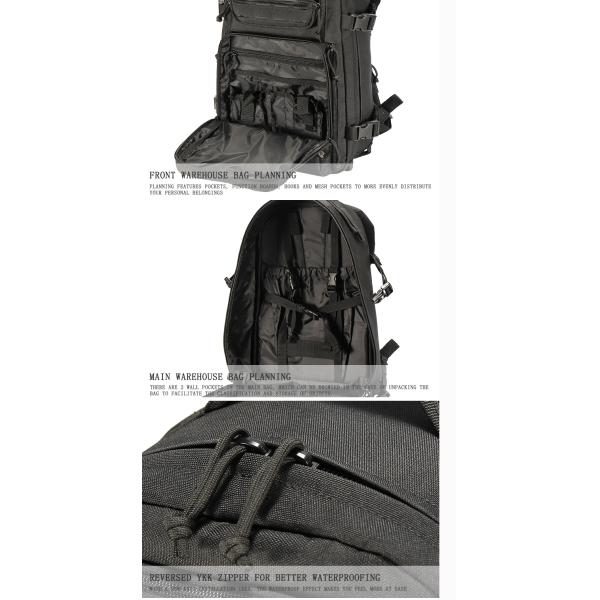 Black Outdoor Adventure Backpack For Leisure Climbing / Hydration Camping