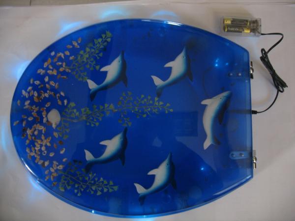 LED poly-resin toilet seat cover,RESIN toilet seat,tranparent toilet seat,sanitary ware
