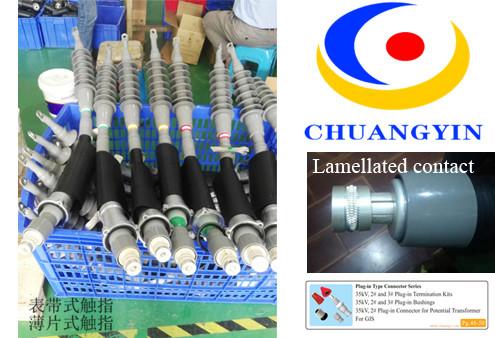 35kV 2# And 3#  Plug In euromold termination kit Connector For PT