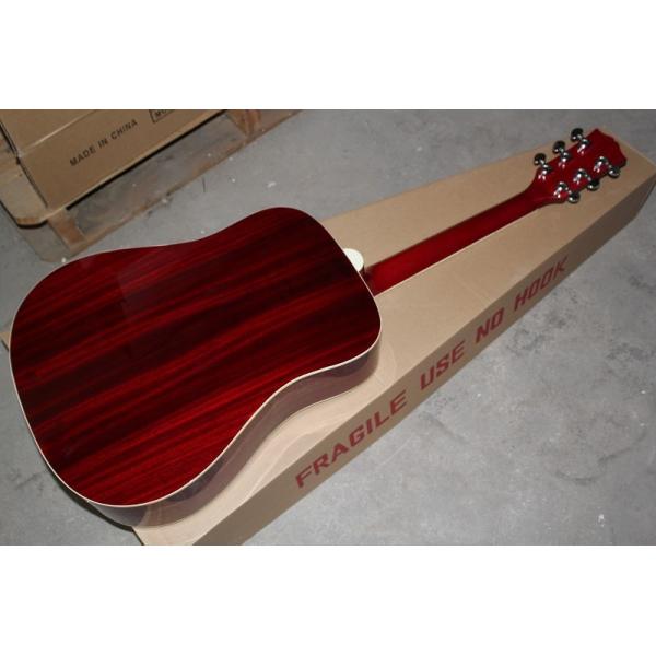 Custom Gibson 41 inch DOVE 20 frets rounded corner tobacco sunburst acoustic guitar with electric guitar's pickup