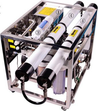 SS 316L Material Sea Water Reverse Osmosis Plant DOW membrane 4% Recovery
