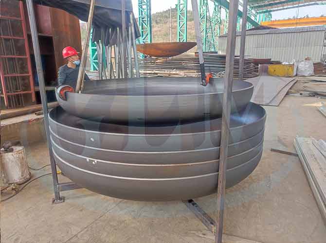 Carbon Steel Dish Tank Head Formed Head 5200mm Diameter 25mm Thickness