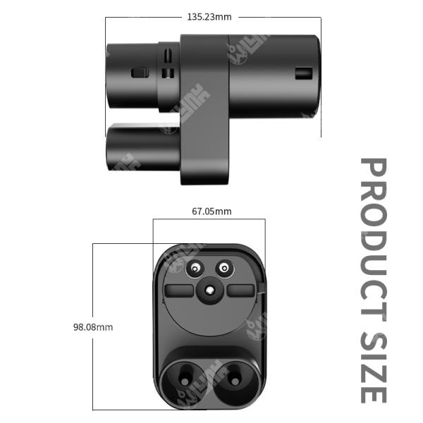 Olink Manufacturer Evse Fast Charging Connector Electric Vehicle Charging Adapter TPC CCS2 to Type2 Adapter