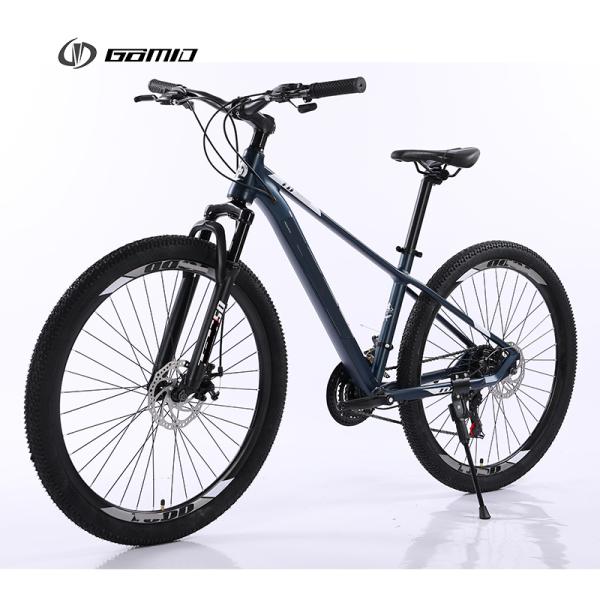 Customized Aluminium Alloy Mountain Bike with SHIMANO FD-TY500 Front Derailleur and Simulated Carbon Fiber Frame