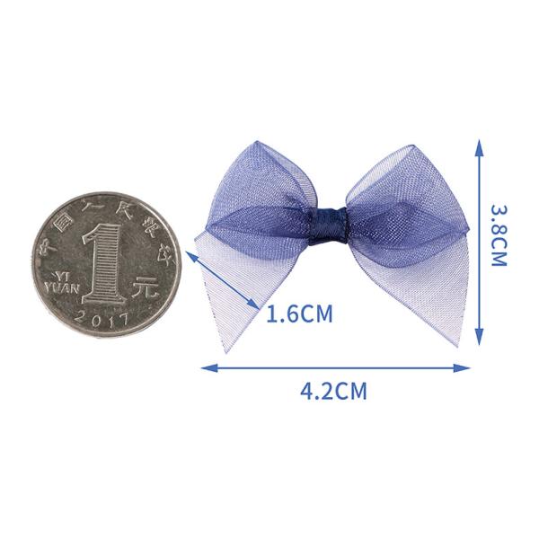 Tech Pure Handmade Mini Organza Ribbon Bow for Decorative Flowers Wreaths