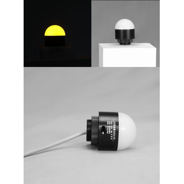 Lámpara indicadora LED de 24 V CC, hemisferio de 35 mm, luz indicadora de señal de 3 colores con color RYG
