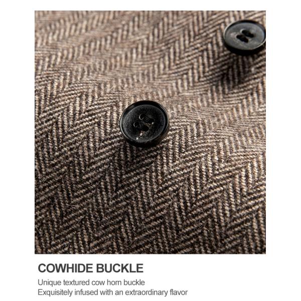 Chaleco de traje rayado formal para el grupo de novios en longitud regular y cuello mandarín