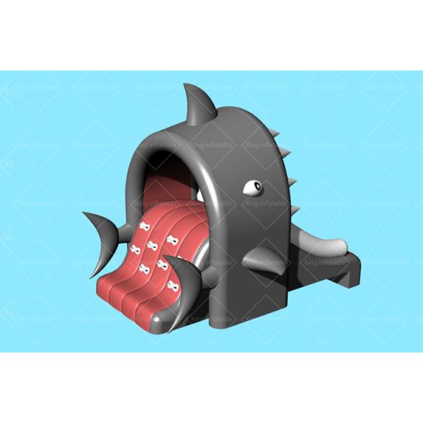 Custom 3.3m*2m Shark Theme Inflatable Water Slide For Kids Swimming Pool