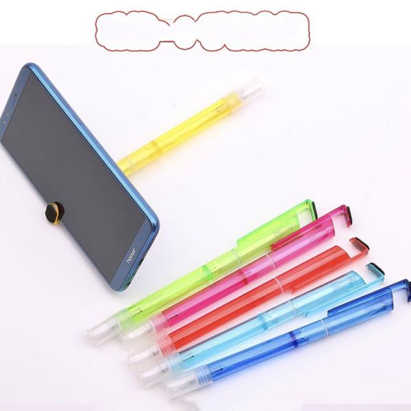 Blue Ink Multifunctional Pen 2.5g Sanitizer Spray and Phone Holder for Students' Needs