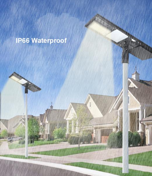 5050 5054smd Intelligent Solar Street Light Waterproof Solar Panel Street Light