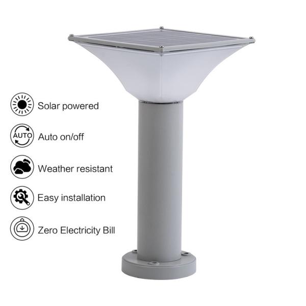 Света лужайки высокой яркости на открытом воздухе с погодой батареи лития устойчивой