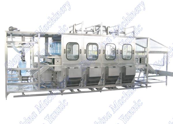 600 BPH 5 Gallon Mineral Water Bottling Machine Auto Inner Washing / Capping