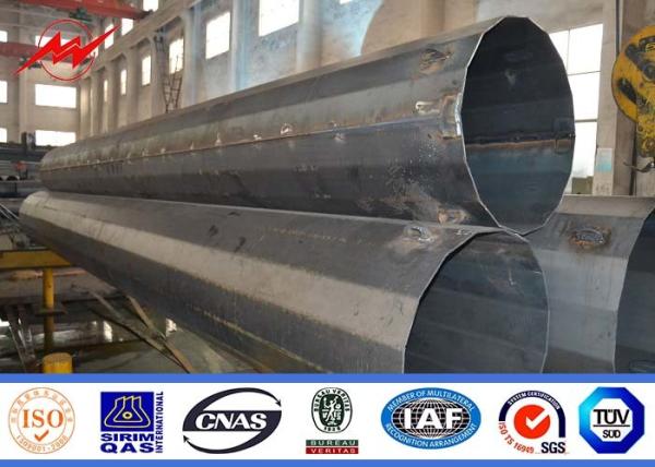 Transmissão Polo tubular de aço bonde da Via Látea autossuficiente/metal polos de serviço público