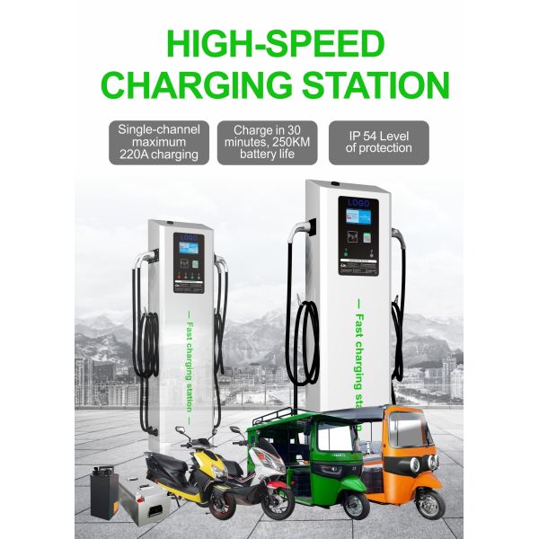 Fast Electric Motorcycle Charging Station Fully Automatic 12KW 220A